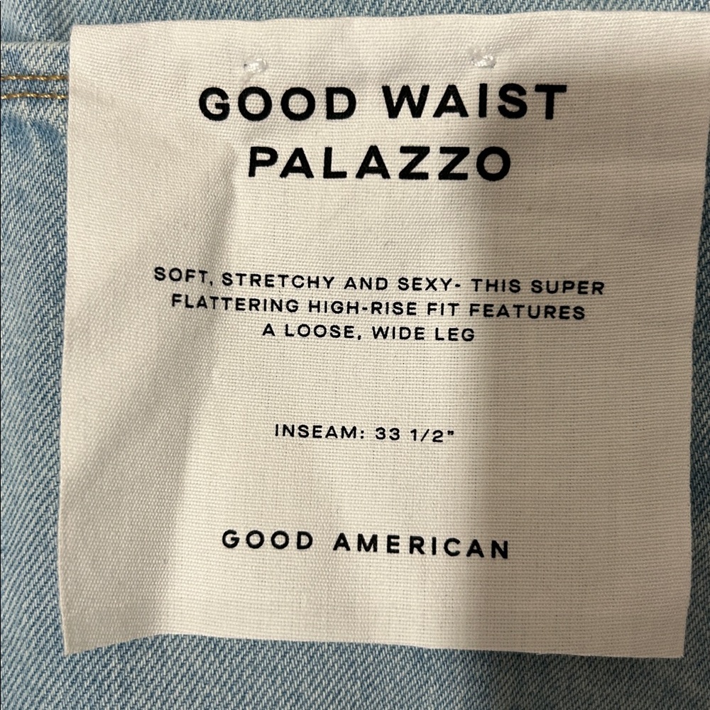 Good American Good Waist Palazzo Jeans - Picture 5 of 9